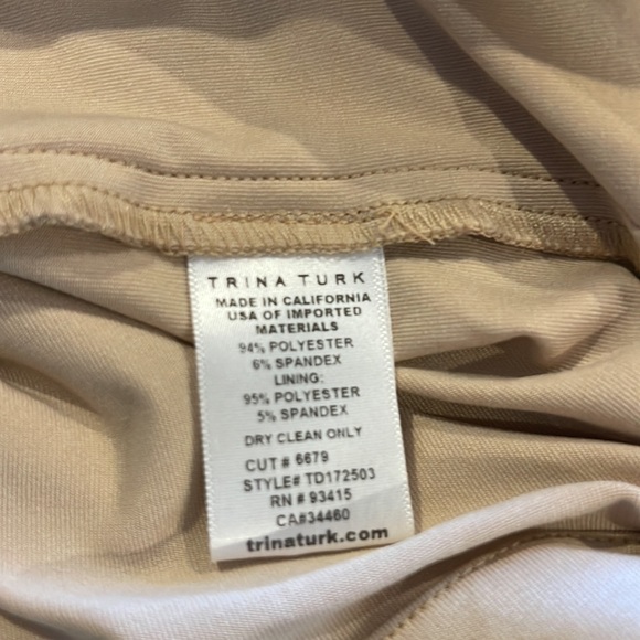 Trina Turk Pre Loved in EUC lined colorful stripes Midi Dress. - Picture 6 of 8